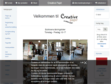 Tablet Screenshot of creativ-papir.dk